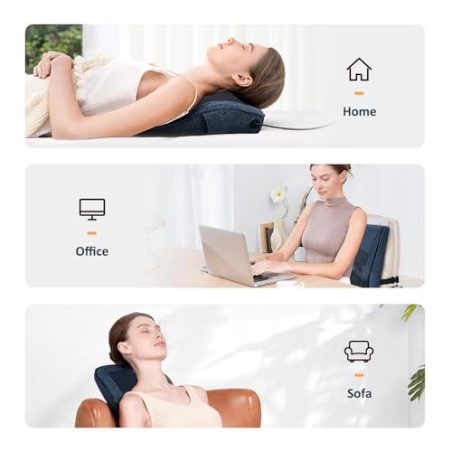Image of Boriwat Neck and Back Massager with Heat, 3D Kneading Shiatsu Massage Pillow for Neck, Back, Shoulders, Legs, Deep Tissue Relief for Sore Muscles, Home & Car, Great Gift for Women, Men, Mom, Dad