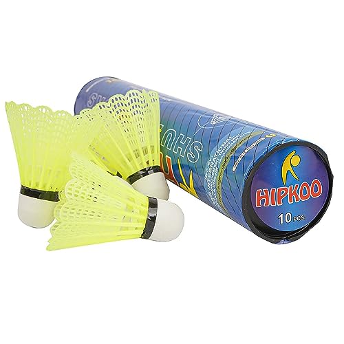 Hipkoo Sports Aluminum Badminton Rackets Combo Set, 2 Wide Body Racquet with Full Cover, 10 Plastic Shuttlecocks and Net, Suitable for Beginner, Lightweight and Sturdy, Red (Set of 2) 3 417rzWCTtyL