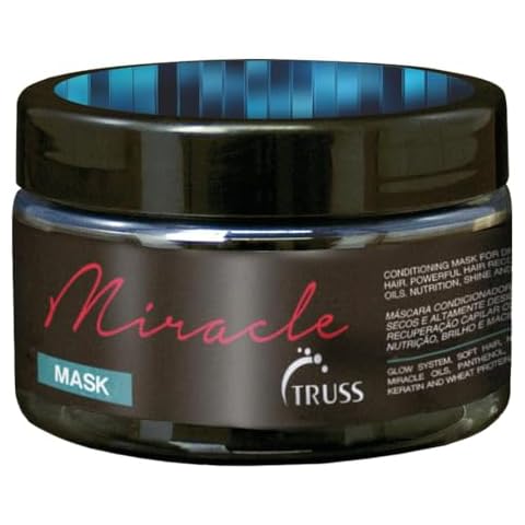 TRUSS Professional Miracle Mask - Hydrating Hair Mask + Full Protein Hair Treatment for Frizz Control, Deep Moisture and Damage Repair - Detangle + Protect with Natural Proteins + Keratin (8.8 oz) Cover