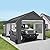 GARTOO Upgrade 10' x 20' Heavy Duty Carport Extra Large Outdoor Shelter with Roll-up Ventilated Windows & Side Doors, Portable Garage for Car Boat Truck Auto Shelter Motorcycle Outdoor Events Parties