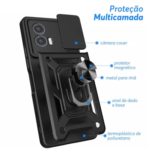 Capa Capinha Case Compatível com Motorola Moto G34 - Protetora Resistente Durável Anti Impacto Queda