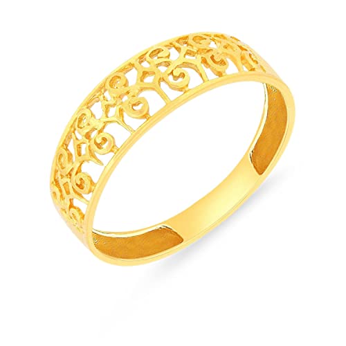 Malabar Gold & Diamonds Yellow Gold Ring for Women 22 K | 22 Kt (916) BIS Hallmark Certified Pure Gold Ring for Birthday, Anniversary, Rakshabandhan Gift - Image 3
