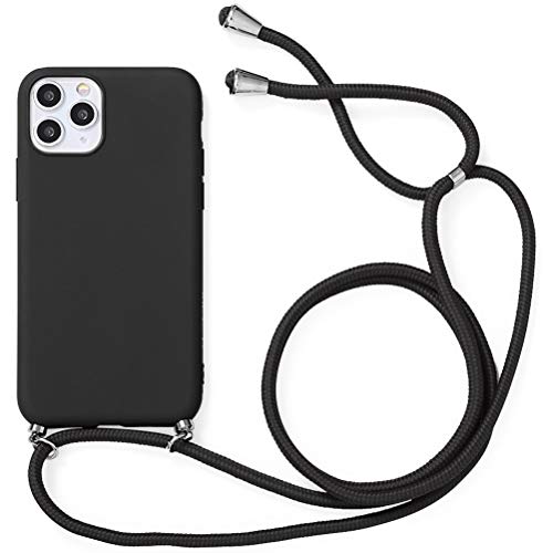 Cuerda Para Funda De Móvil JYNVO - Negro, Tejida Resistente, Con Gancho, Longitud Ajustable - Para Colgar El Teléfono En Mano O Cuello