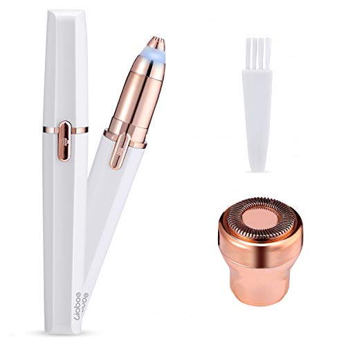 Eyebrow Trimmer Epilator, Liaboe 2 in 1 Multifunctional Hair Remover with LED
