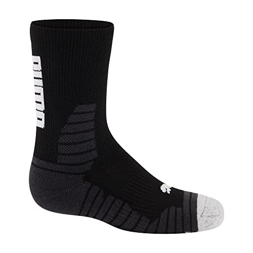Puma Boys' Graphic T-Shirt & Crew Sock Set, Black, 44
