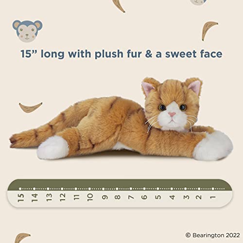 Bearington Tabby Plush Stuffed Animal Orange Striped Tabby Cat, Kitten 15 Inch #TOP5