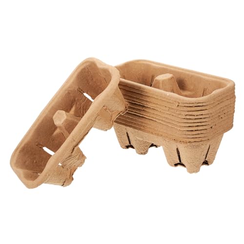 STOBAZA 50Pcs Paper Drink Carrier Tray for Cups Outdoor Cup Trays Beverage Holder Spill Design Versatile Use for Coffee Tea and More Sturdy and Efficient Transport