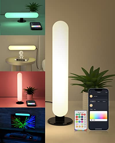 ALANTOP Smart Desk Lamp with WiFi APP Control - Compatible with Alexa and Google - Adjustable White and RGB Colors, Music Sync USB Bedside Lamp - Perfect for Bedroom, Gaming Lamp, Home Office…