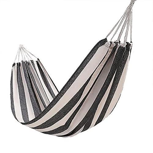 FGHSKIZ La Hamaca, Tumbona Colgante Grande de algodón, 260 x 150 cm, 2 Personas, XXL, Doble Capacidad de Carga, hasta 200 kg, portátil, con Bolsa de Transporte for terraza y Patio