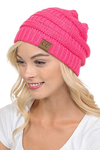 Image of C.C Exclusives Cable Knit Beanie - Thick, Soft & Warm Chunky Beanie Hats (HAT-20A)(HAT-30)(HAT-730) (YJ-816) (HAT-80)