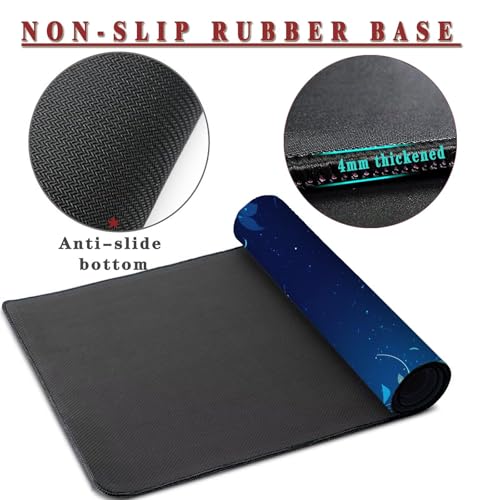 Grand épais mousepad 900x400x4mm noir sous main bureau antidérapant - 3
