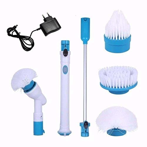 Escova De Limpeza Recarregavel Spin Scrubber 3-1 Vassoura Eletrica