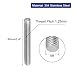 uxcell Metric M8 x 60mm 304 Stainless Steel Fully Threaded Rods Fasteners 10 Pcs