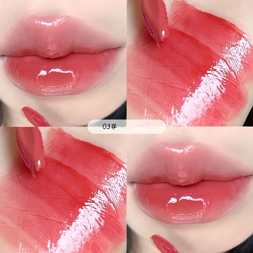 Baorder 5Pcs Bear Lip Glaze Jelly Lipgloss,Moisturizing Lip Stain Plumping Water Lip Gloss Waterproof Long Lasting Liquid Lipstick Bear Beauty Makeup - Image 5