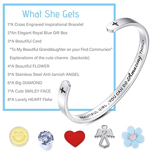 Image of SAM & LORI Confirmation Gifts /First Communion Gifts-Bracelet for Goddaughter Daughter Niece Granddaughter