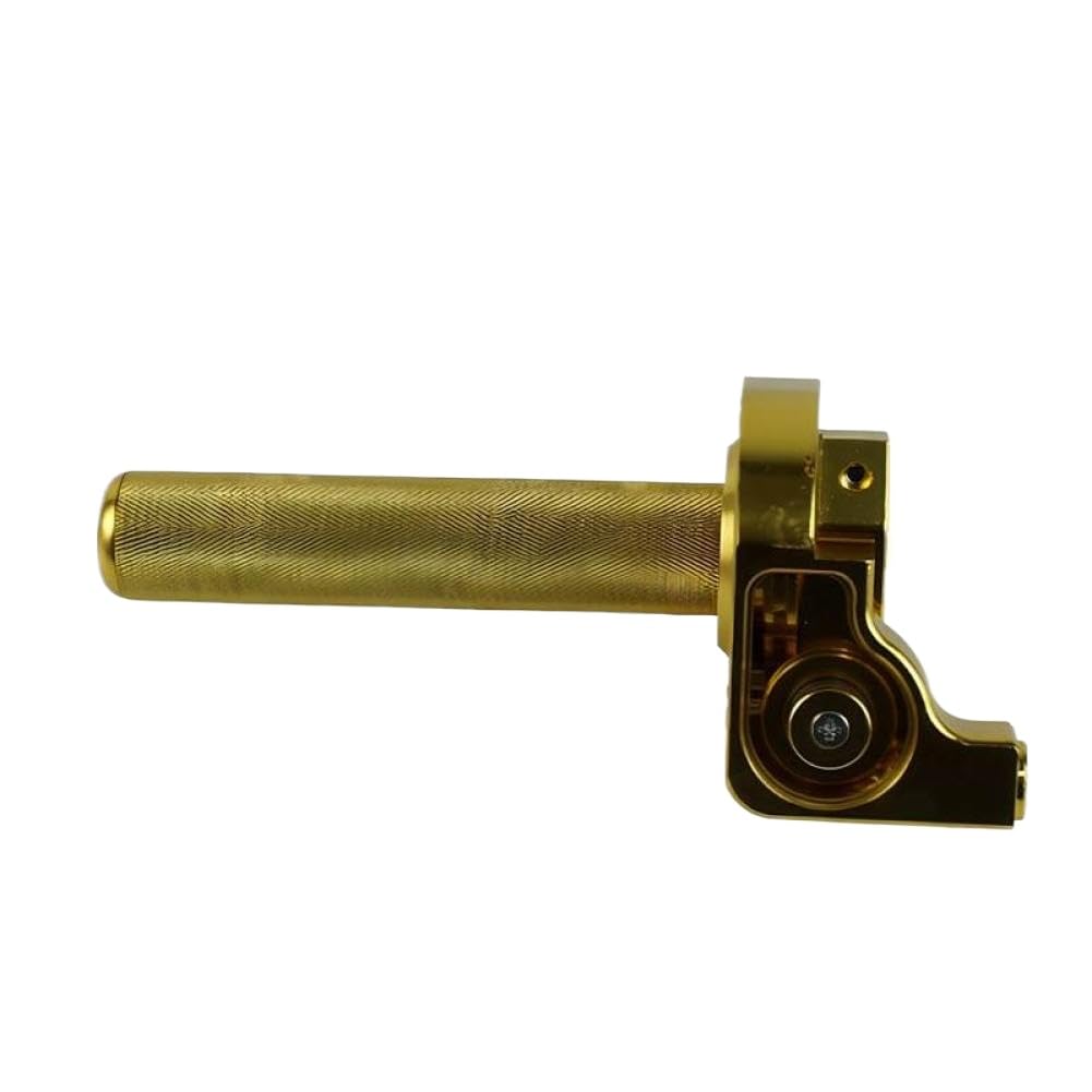 Motorcycle Throttle Handle Cover 22mm Fit Aluminum Material Strength(Gold)