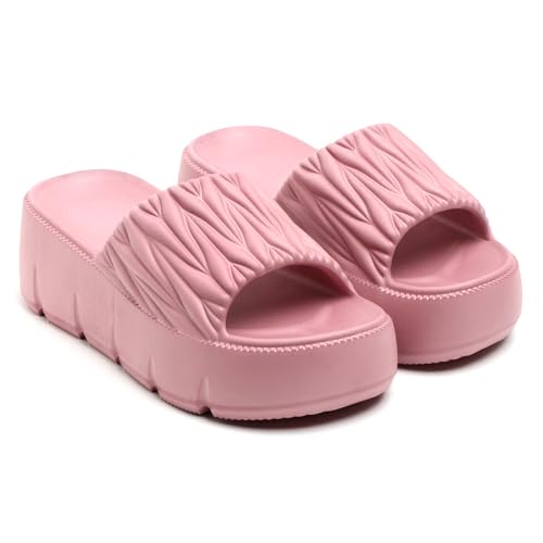 Image of EVA Women Slider | Lightweight Cushioned Slip-On Slides | Anti-Skid, Water-Friendly, Quick-Dry | Indoor /Outdoor Comfort