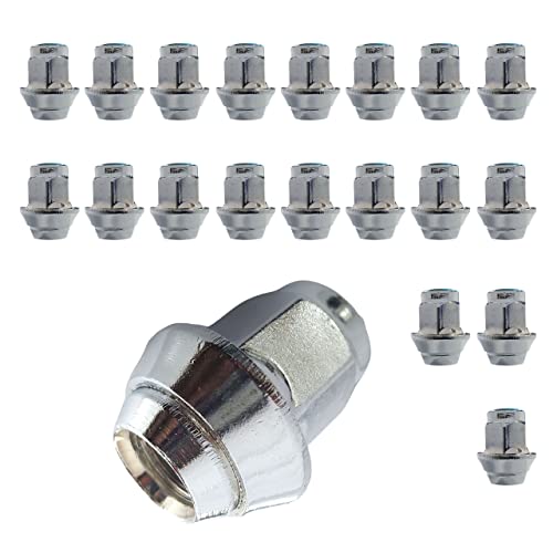 20 Pezzi Copridado Ruota Auto In Nylon: Kit Antifurto E Antipolvere Con 16 Coperchi Da 17mm + 4 Tappi Tondi (Grigio) - 2