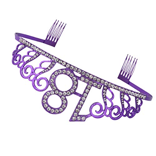 Beavorty 18E Anniversaire Couronne 18E Couronne Couronne 18 18E Anniversaire Couronne pour Fille D' anniversaire Chapeaux Cover