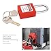 TOOLSGO 38mm Stainless Steel Safety Padlock Set Lockout Tagout Locks with 2 Keys for Industrial Equipment and Machinery