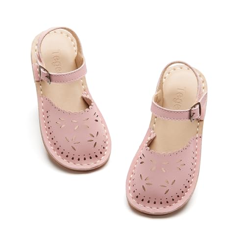 Image of Girls Dress Sandals Comfy Hook and Loop Summer Shoes for Toddlers