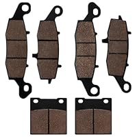 Cnornus Bremsbeläge Vorne und Hinten für Suzuki SV 400 SV 650 GSX 600 F GSX 750 F Katana 1998-2006 Halbmetallisch