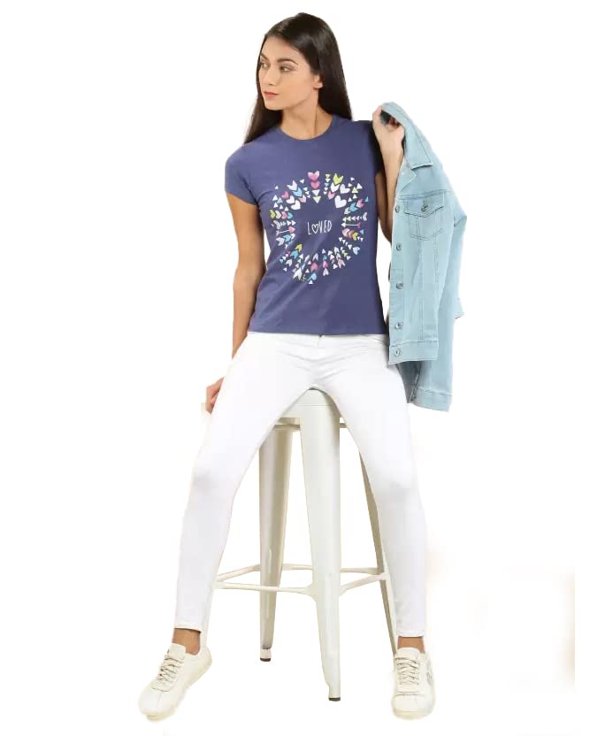 Image of Lyra Women's Cotton Regular Fit T-Shirt