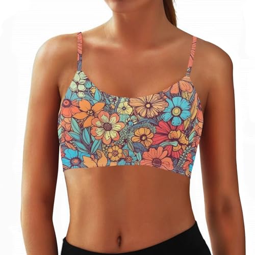 Youngerbaby Sports Camisole Bra for Women Medium Support Yoga Bra Fitness Workout Running Tank Tops