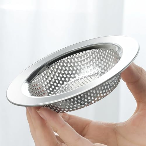 Colador para fregadero de cocina, acero inoxidable, 4.5 in diámetro miniatura 7