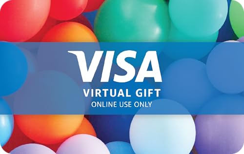 Amazon.com: Visa Virtual $200 eGift Card (plus $6.95 Purchase Fee) - For  Online Use Only : Gift Cards