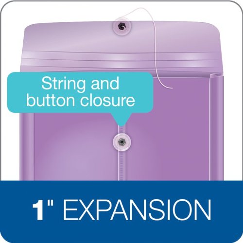 Globe-Weis/Pendaflex Globalfile Poly Top-Opening Envelopes, Letter Size, String Closure, 1-Inch Expansion, Assorted Colors, Box Of 12 (84170) #TOP3