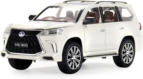 Image of DEOXY 1:32 Lexus LX570 Die-cast Metal Car Toy, Alloy Metal Pull Back Car with Openable Doors & Light, Music Boys Gifts Toys for Kids (Black)