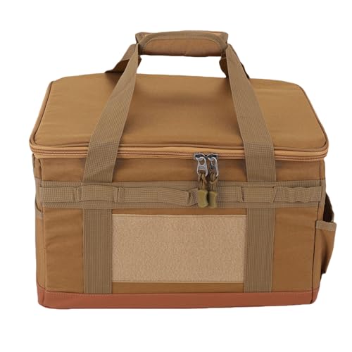 Fockety Camping-Aufbewahrungstasche, Großes Fassungsvermögen 30 L Grill- und Picknicktaschen-Organizer Hartes Design Zusammenklappbar Kofferraum-Organizer Mehrzweck-Taktische Taschen
