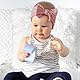 OHREN 3er-Pack Baby-Stirnbänder für Mädchen, elastische, weiche, süße Stirnbänder mit Schleifen, Nylon-Stirnbänder als Baby-Foto-Zubehör
