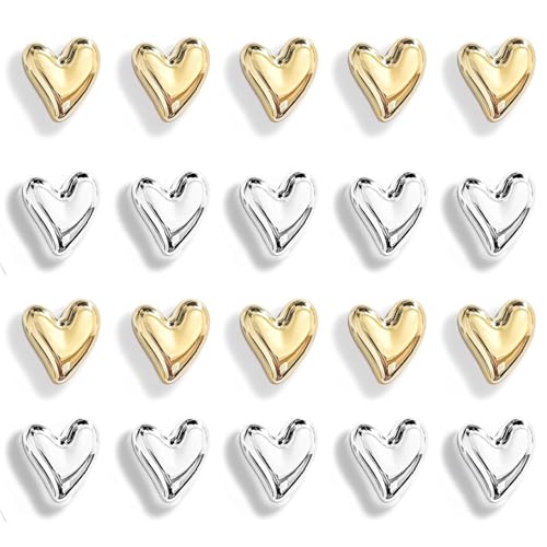 10 imanes decorativos para refrigerador en forma de corazón miniatura 4
