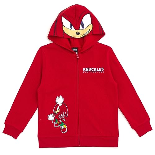 SEGA Sonic the Hedgehog Shadow Knuckles Fleece Zip Up Hoodie Toddler to Big Kid