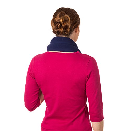 Microwave Heating Pad for Neck and Shoulders Pain Relief - Whole Wheat Filled Heat Pack Microwavable - Weighted Neck and Shoulder Wrap - Non Electric & Portable Bean Bag Pillows by Sunnybay (Purple) - Thumbnail 6