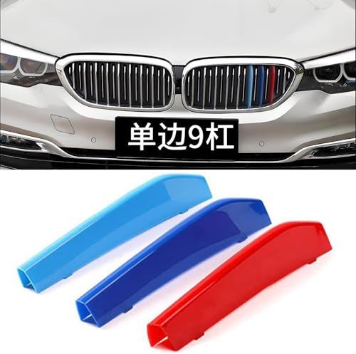 Image of Automotive Grille Inserts for BMW 5 Series Sedan G30 G31 G38 2017-2020 520i 530i 540i 550i (Fit Only 9 Beam),Front Grill Accessories