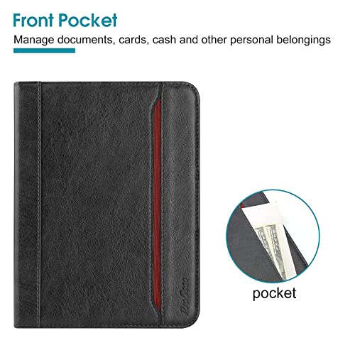 ProCase PU Leather Case for New iPad Mini 6 2021 iPad Mini 6th Gen 8.3 Inch, Business Stand Folio Smart Protective Cover with Pocket Pencil Holder for 8.3” iPad Mini 6th Generation 2021 Release -Black