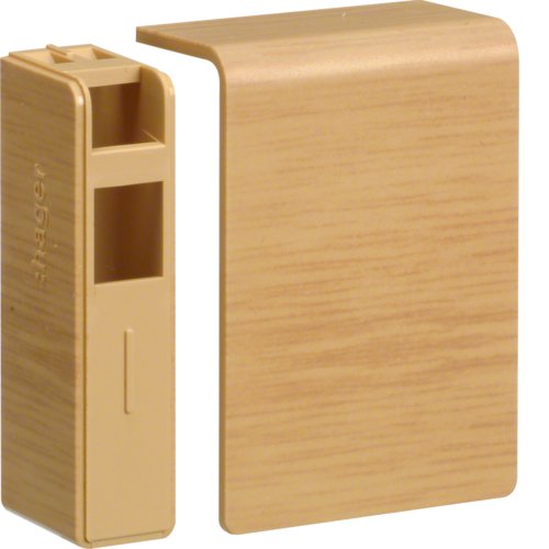 Preisvergleich Produktbild Hager SL200556D5 Endstück zu SL 20x55mm Dekor Eiche