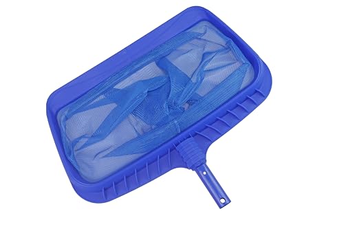 Image of Telescopic Pool Cleaning Pole with Deep Leaf Net, Adjustable 15.74 ft Reach, 2-Piece Set, Multicolor