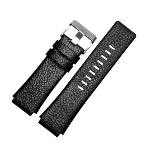 Bracelet montre noir homme 30mm compatible Diesel DZ1089 DZ1123