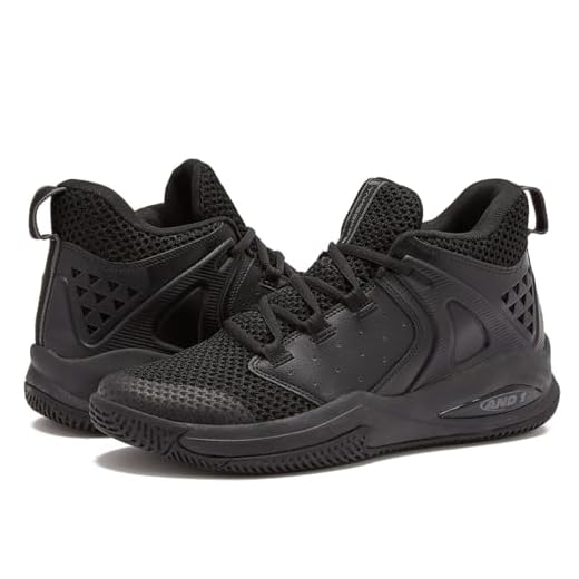 AND1 Take Off 3.0 Men’s Basketball Shoes, Indoor or Outdoor, Street or Court - Black/Black Trim, 12 Medium