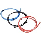 イーグル模型 シリコン銀コードセット・12G[ゲージ] (赤、黒、青 各60cm) 980