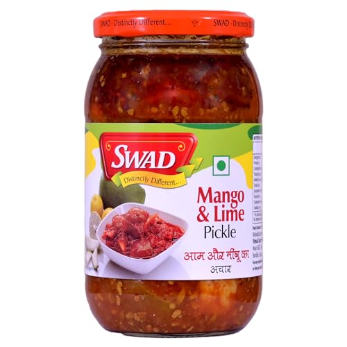 Image of SWAD Distinctly Different & Delicious Mango & Lime Pickle 400g, Aam Ka Achar