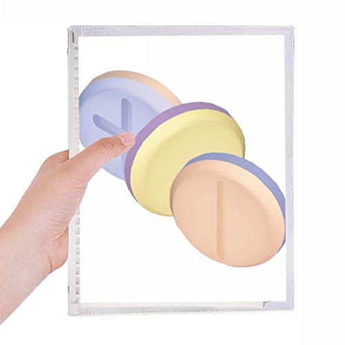 Carnet à spirales rechargeable motif pilules pour ne plus oublier vos notes