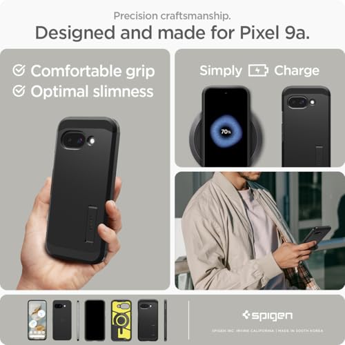 Spigen Case for Pixel 9a Case, Tough Armor (Ai) [MagFit] Compatible with MagSafe Designed for Google Pixel 9a - Black by Spigen - Image 7
