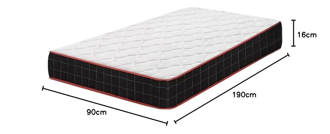 IZTOSS Matelas 90x190CM avec Couette Oreiller sous Vide.Mousse A Mémoire
