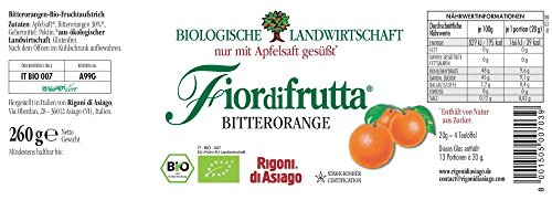 Rigoni di Asiago Fiordifrutta - Fruchtaufstrich - Bitterorange Bio, 260 g