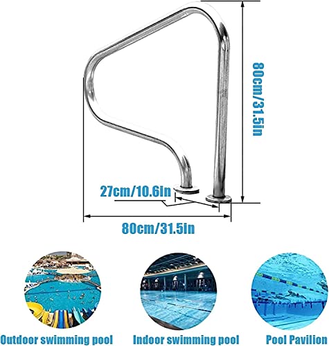 Barandilla para piscina con cubierta azul de 4 pies miniatura 6